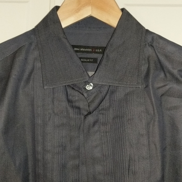 John Varvatos Pleated Front Button Down - Picture 1 of 9